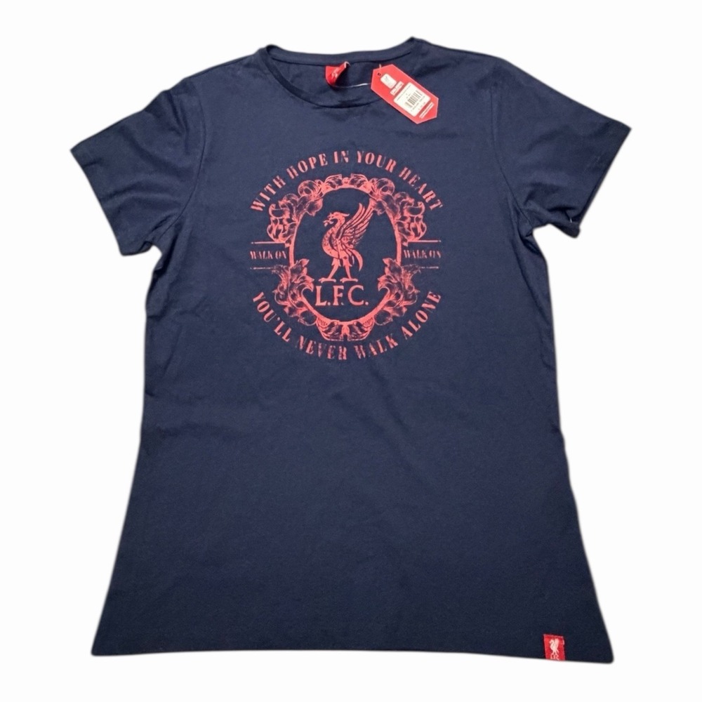 NEW LFC‎ LIVERPOOL FC - Football Club Soccer T-Shirt  Women's Size Small NWT